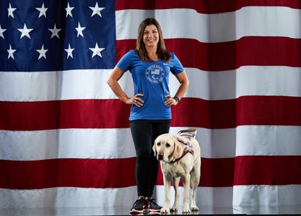 Meet Aziza, this year's star of 'Dancing with the Stars.' Aziza is an LHS grad, sort of? Danelle Umstead and Aziza in training for the Paralympics.